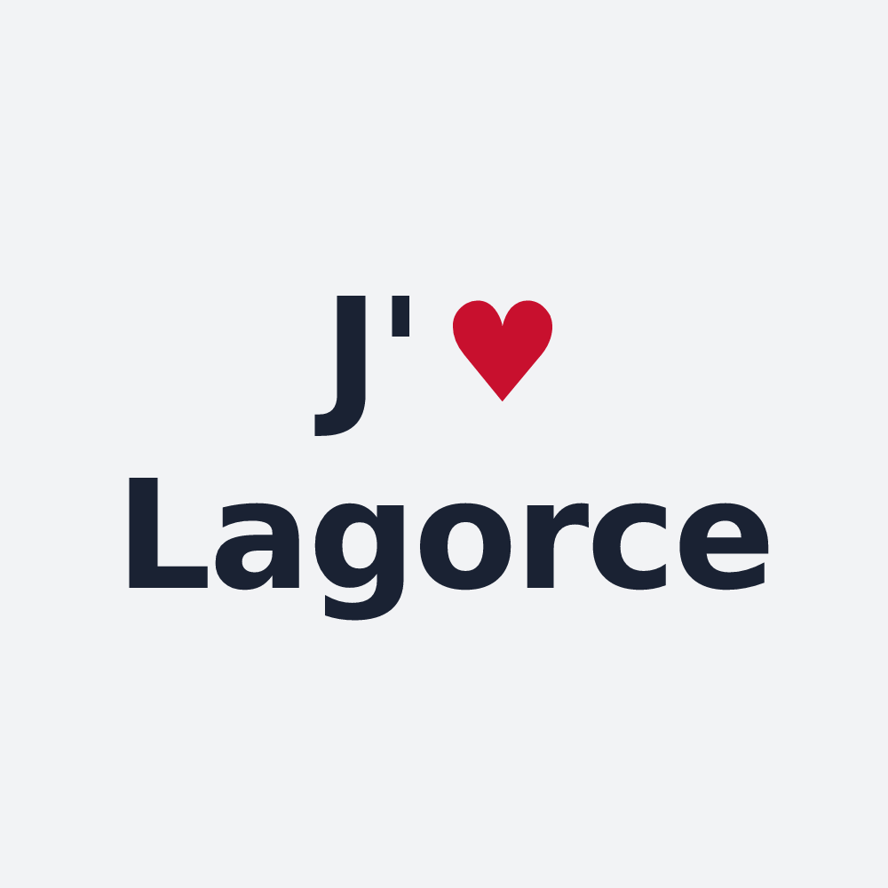 Poster personnalisé Lagorce — design J'aime Lagorce