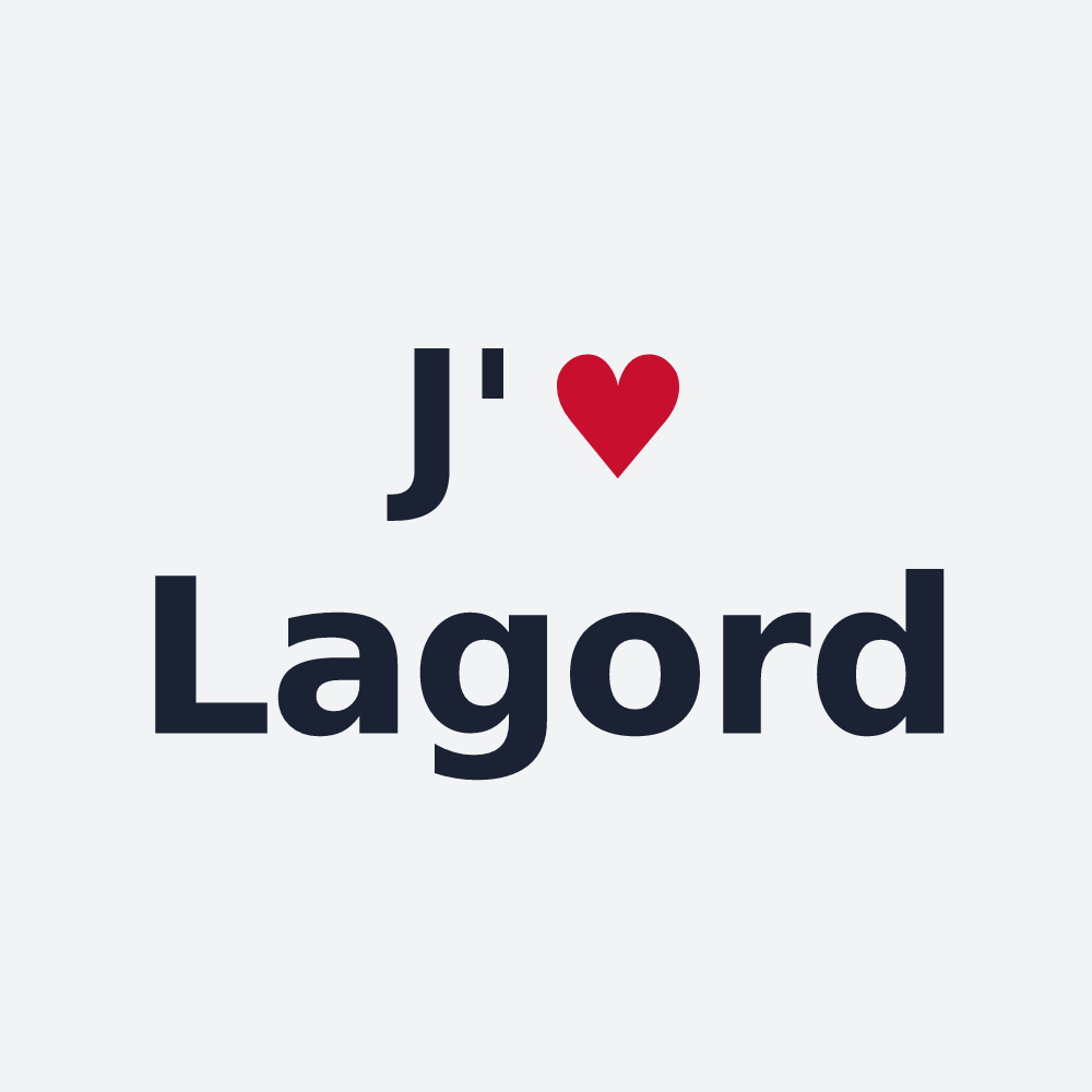Poster personnalisé Lagord — design J'aime Lagord