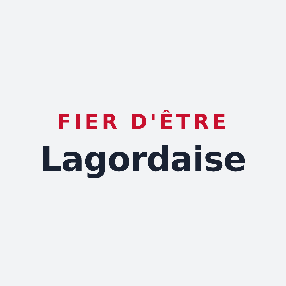 Poster « Fier d'être Lagordaise » — design pour Lagord