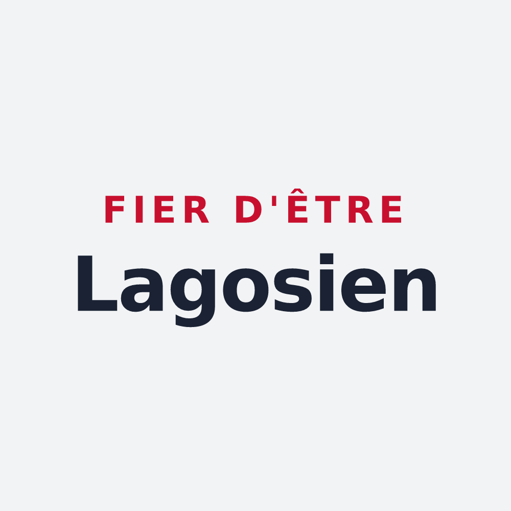 Poster « Fier d'être Lagosien » — design pour Lagos