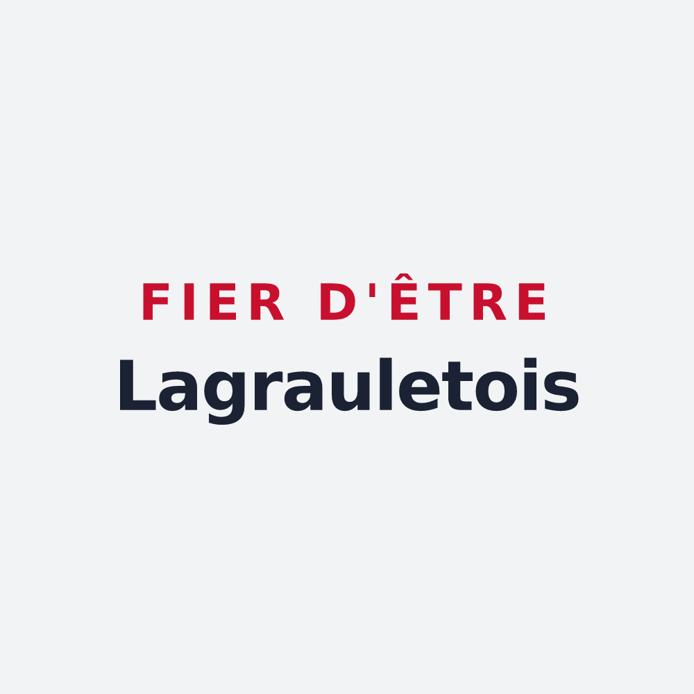 Poster « Fier d'être Lagrauletois » — design pour Lagraulet-Saint-Nicolas