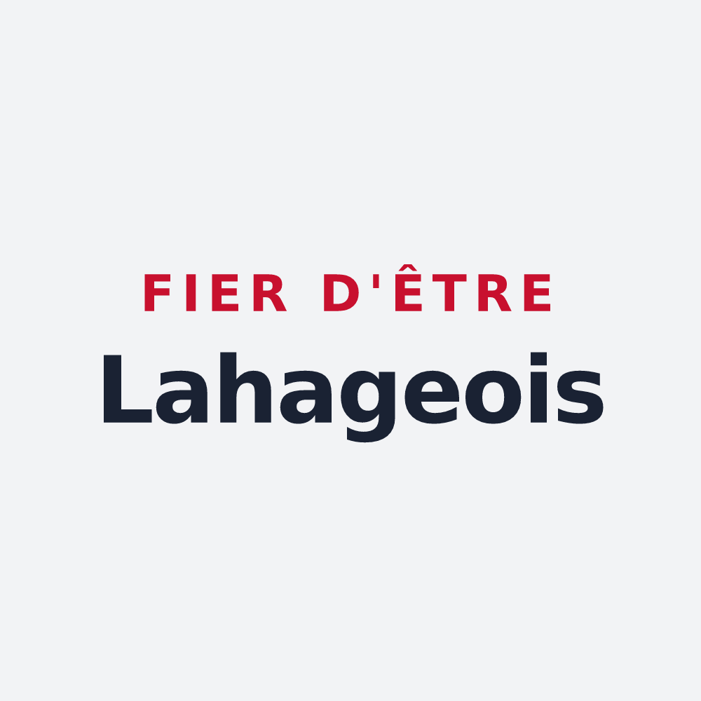 Poster « Fier d'être Lahageois » — design pour Lahage