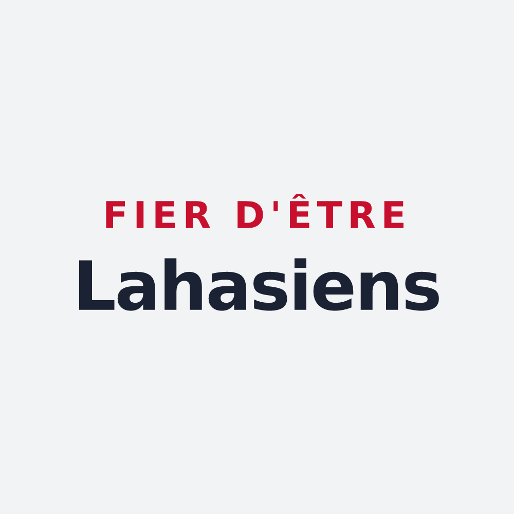 Poster « Fier d'être Lahasiens » — design pour Lahas