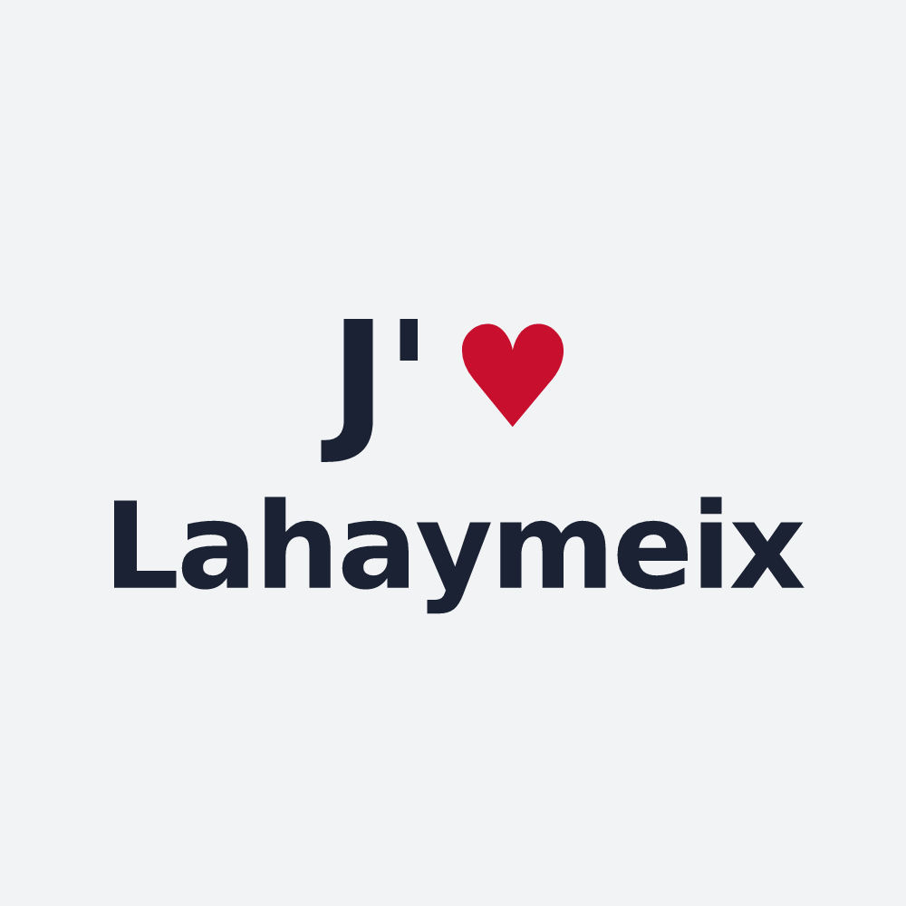 Poster personnalisé Lahaymeix — design « J'aime Lahaymeix » imprimé sur le poster