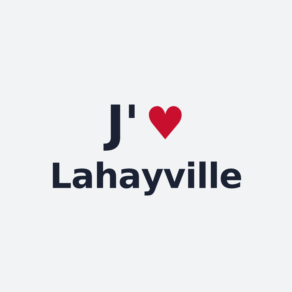 Poster personnalisé Lahayville — design J'aime Lahayville