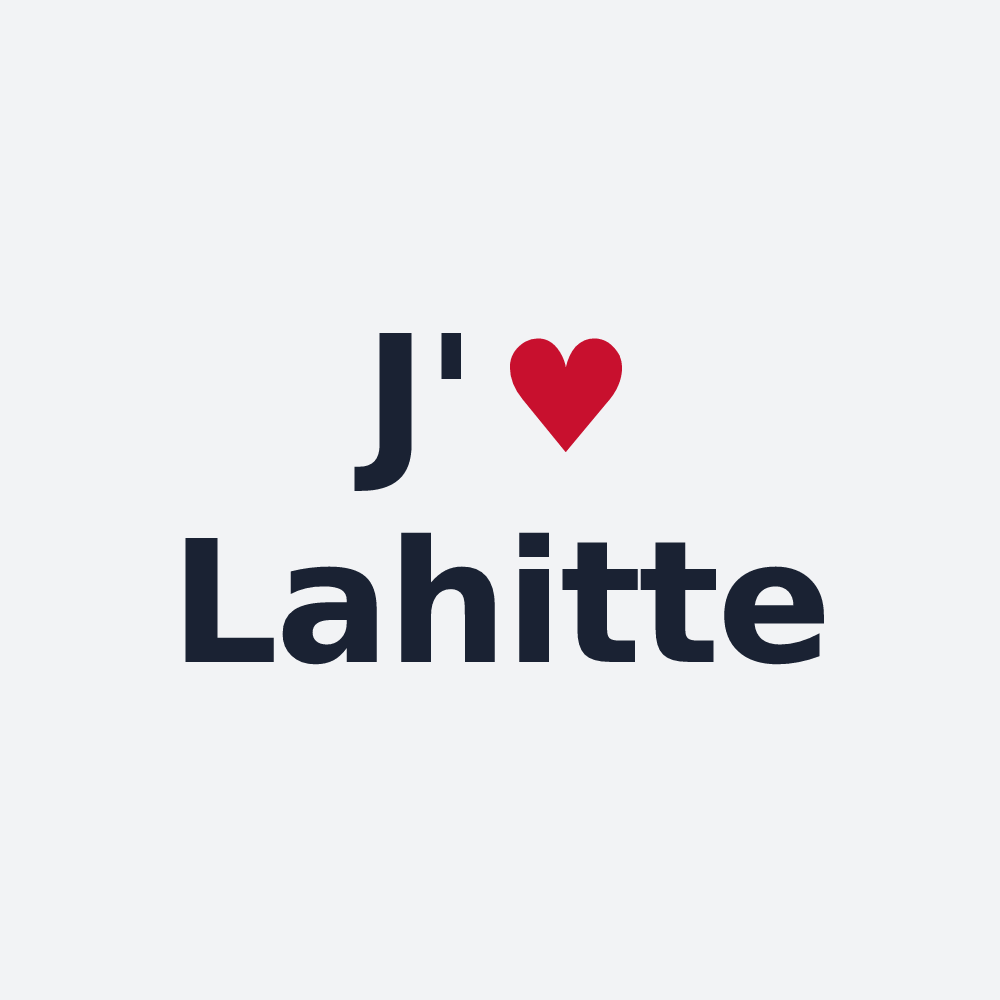 Poster personnalisé Lahitte — design J'aime Lahitte