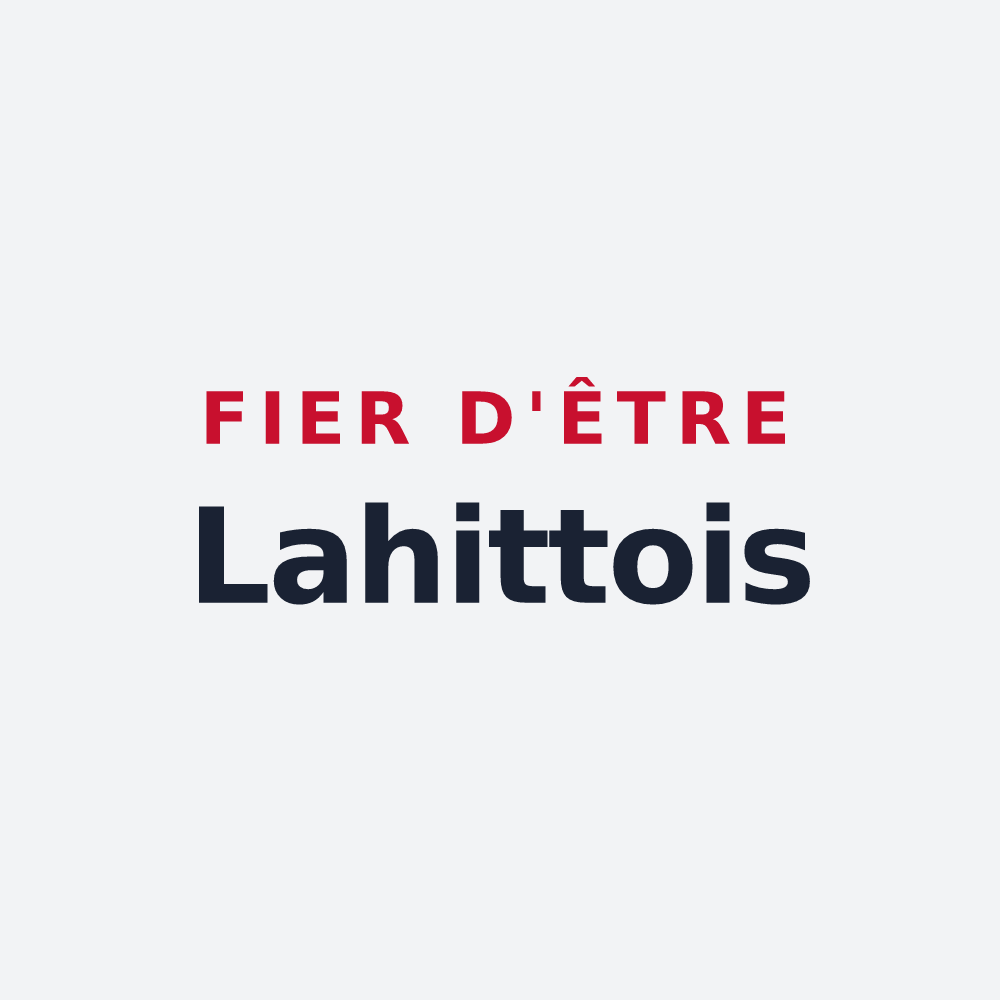 Poster « Fier d'être Lahittois » — design pour Lahitte