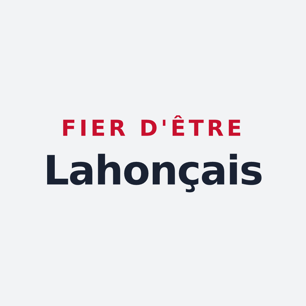 Poster « Fier d'être Lahonçais » — design pour Lahonce