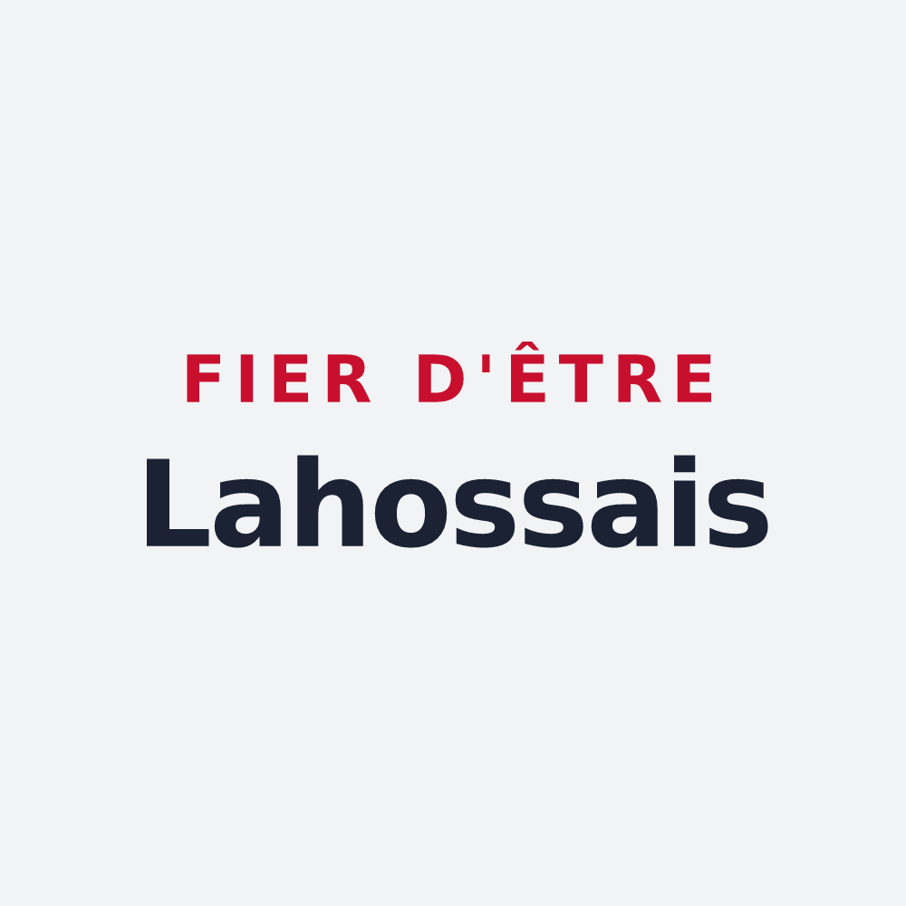 Poster « Fier d'être Lahossais » — design pour Lahosse