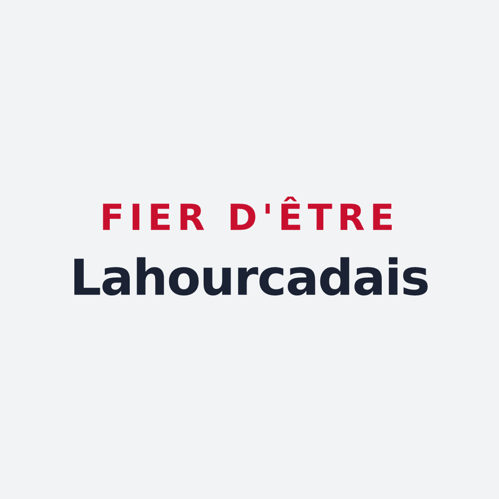 Poster « Fier d'être Lahourcadais » — design pour Lahourcade