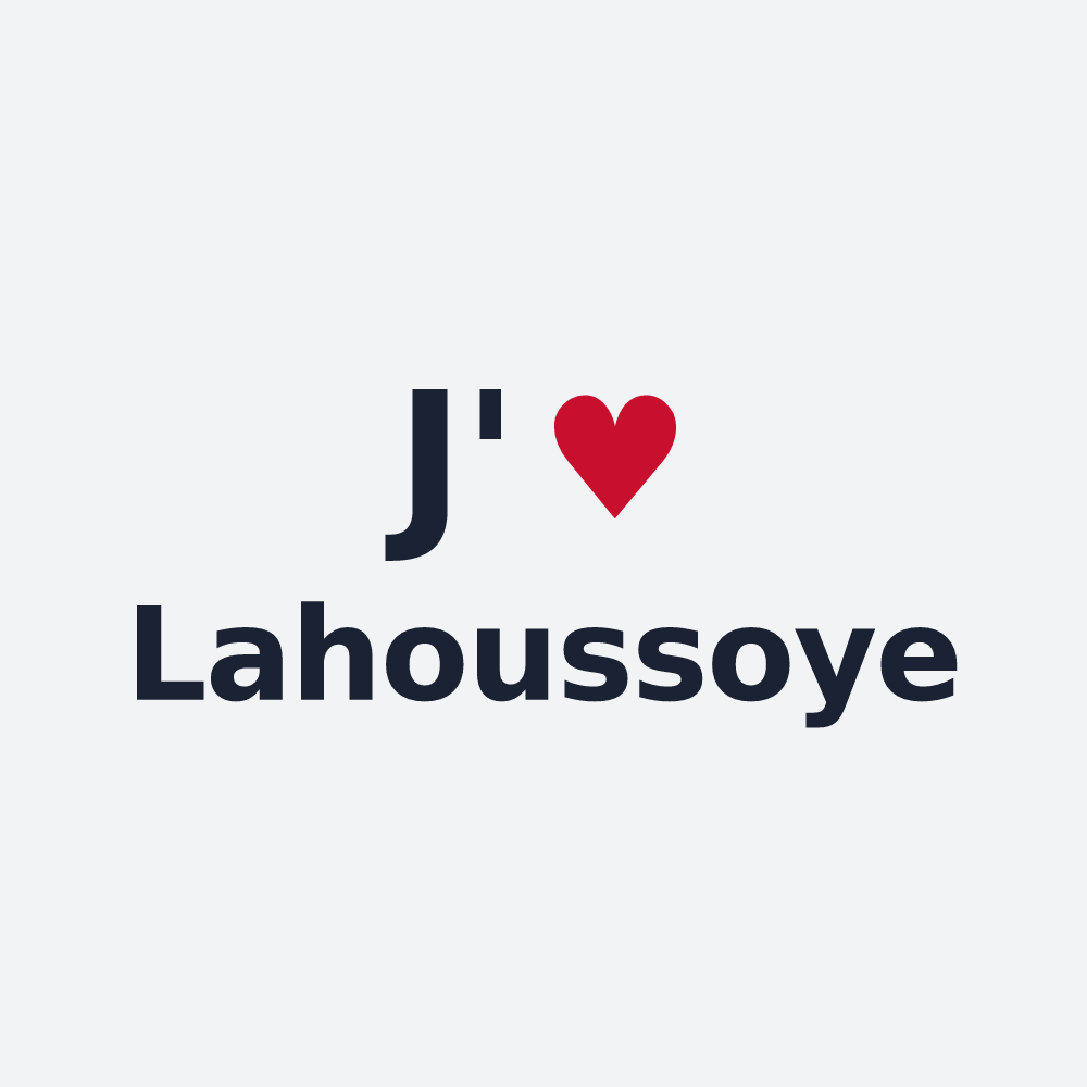 Poster personnalisé Lahoussoye — design J'aime Lahoussoye