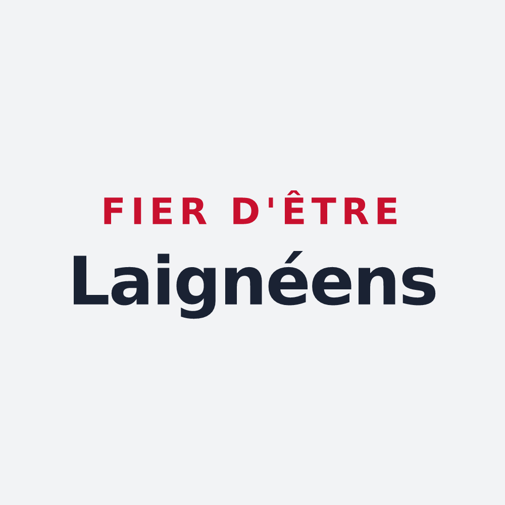 Poster « Fier d'être Laignéens » — design pour Laigné-Saint-Gervais