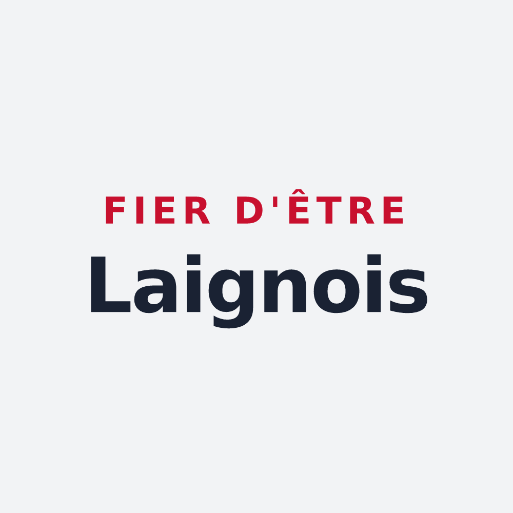 Poster « Fier d'être Laignois » — design pour Laignes