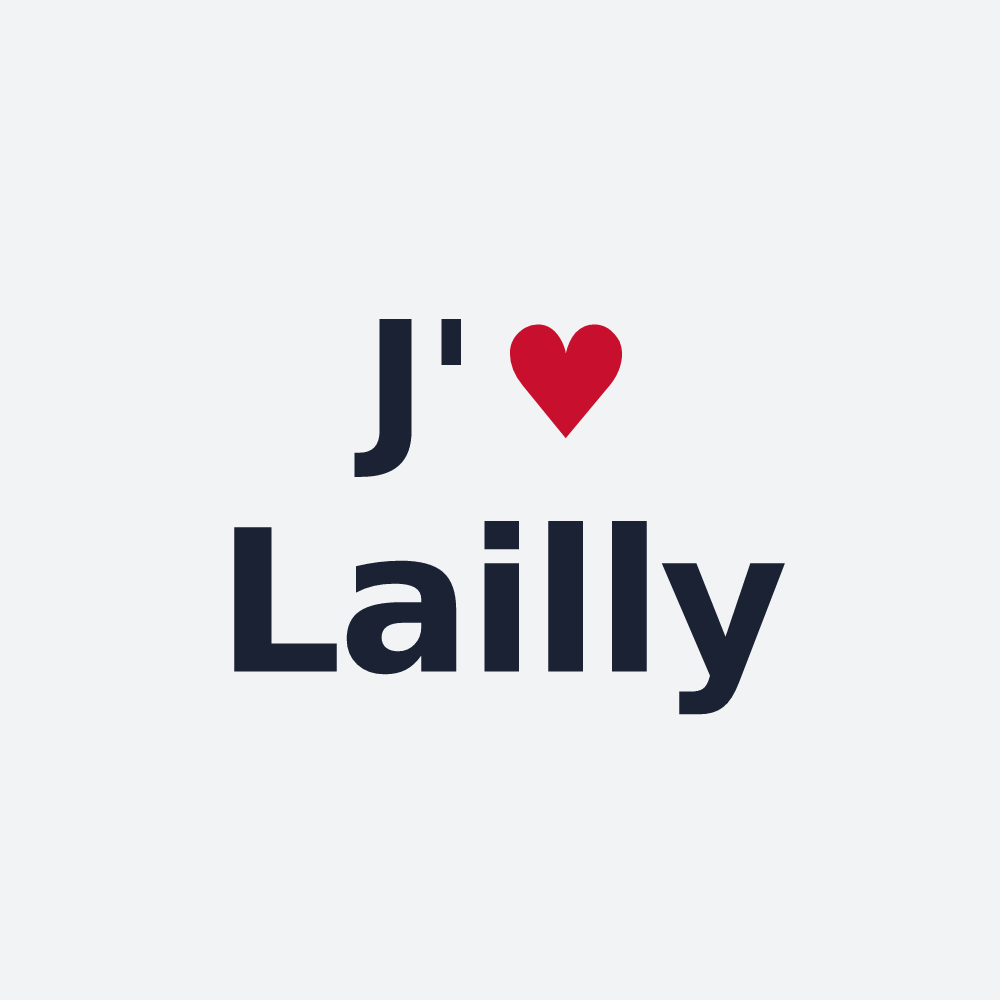 Poster personnalisé Lailly — design J'aime Lailly