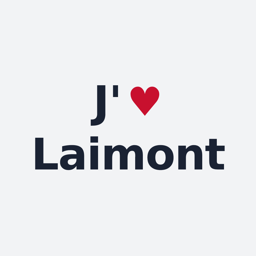Poster personnalisé Laimont — design J'aime Laimont