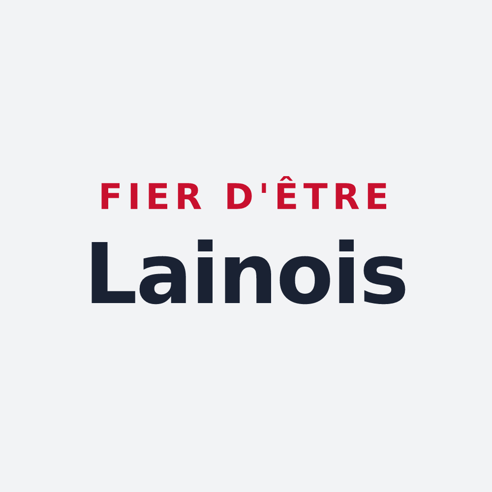 Poster « Fier d'être Lainois » — design pour Lain