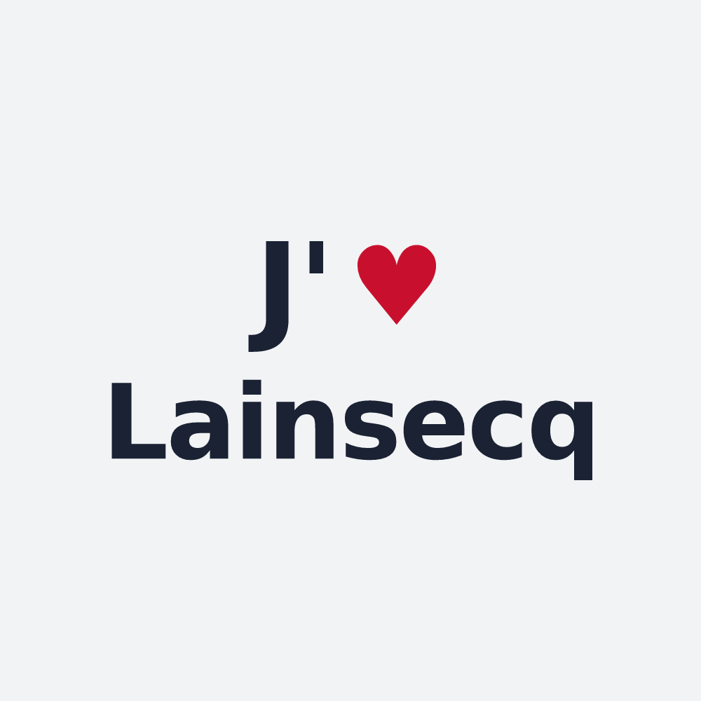 Poster personnalisé Lainsecq — design J'aime Lainsecq