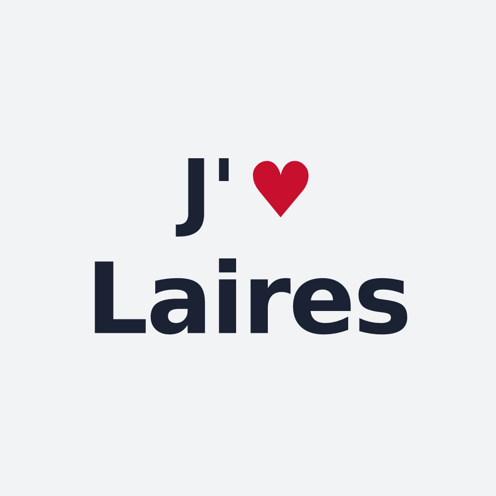 Poster personnalisé Laires — design J'aime Laires