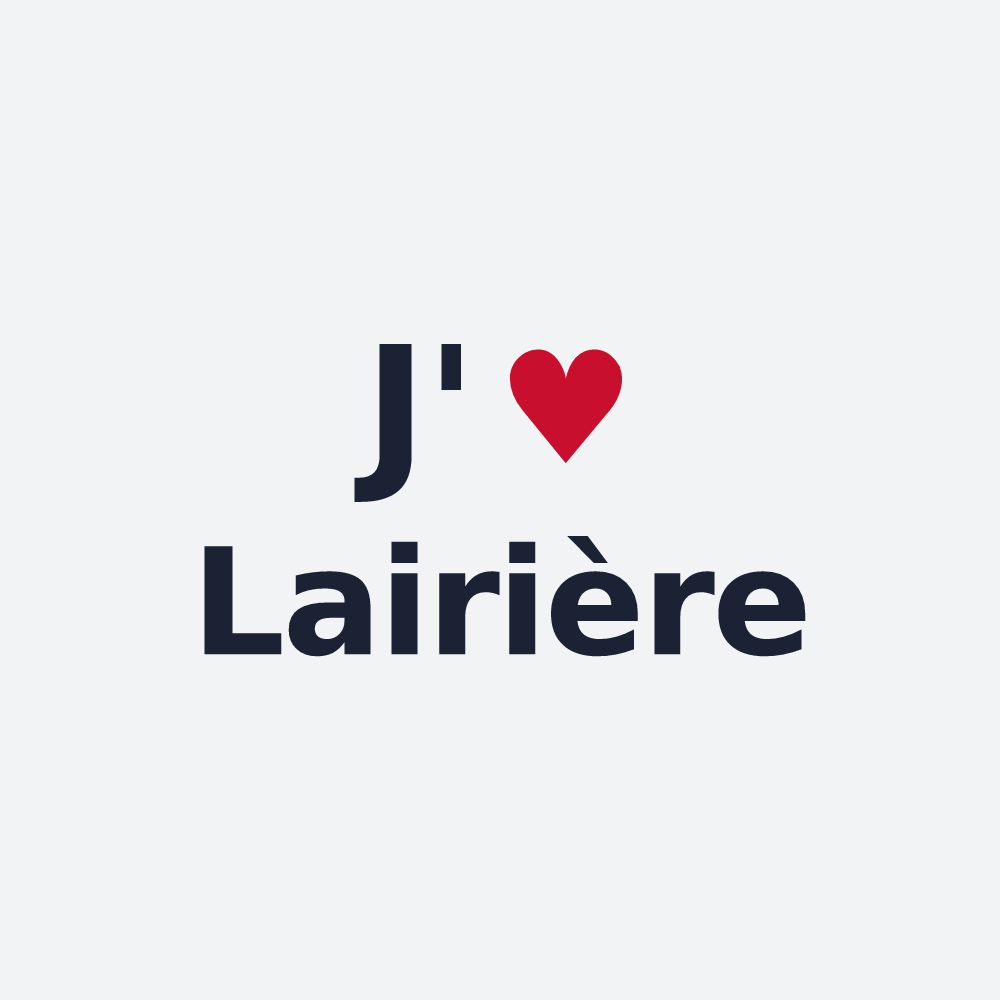 Poster personnalisé Lairière — design J'aime Lairière