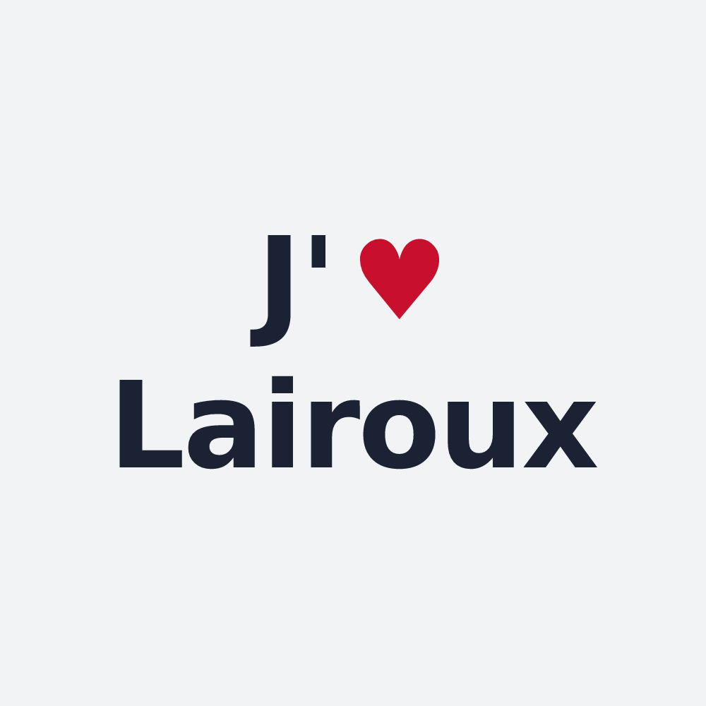 Poster personnalisé Lairoux — design J'aime Lairoux