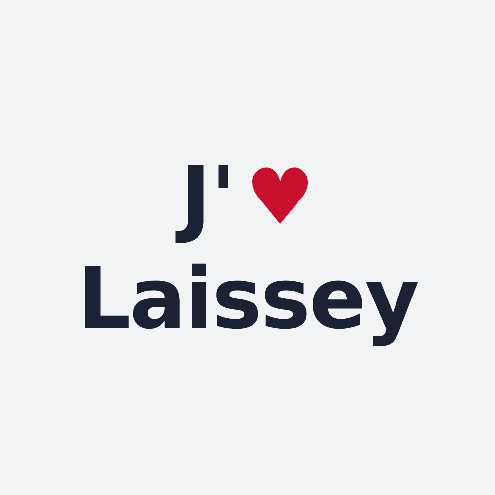 Poster personnalisé Laissey — design J'aime Laissey