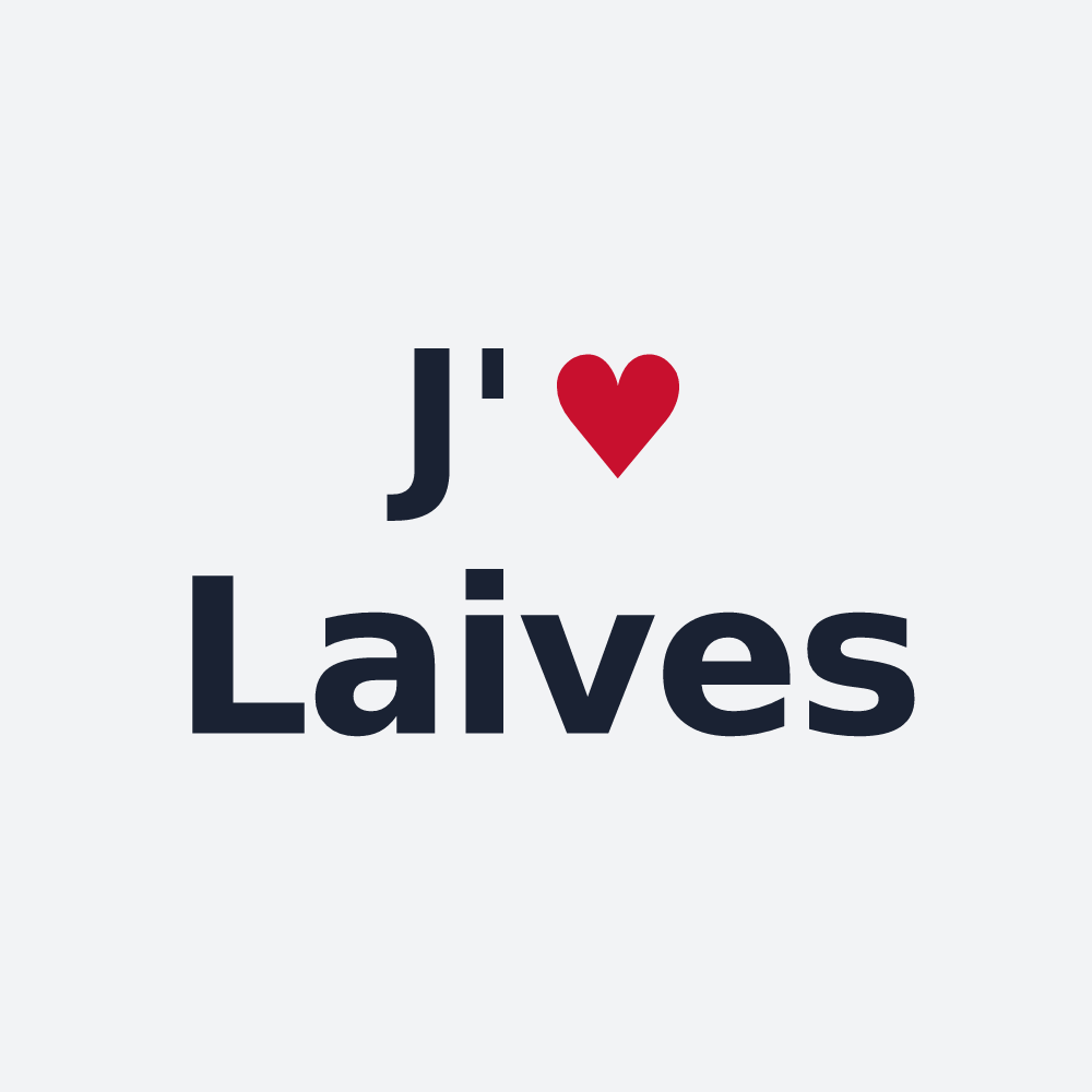 Poster personnalisé Laives — design J'aime Laives