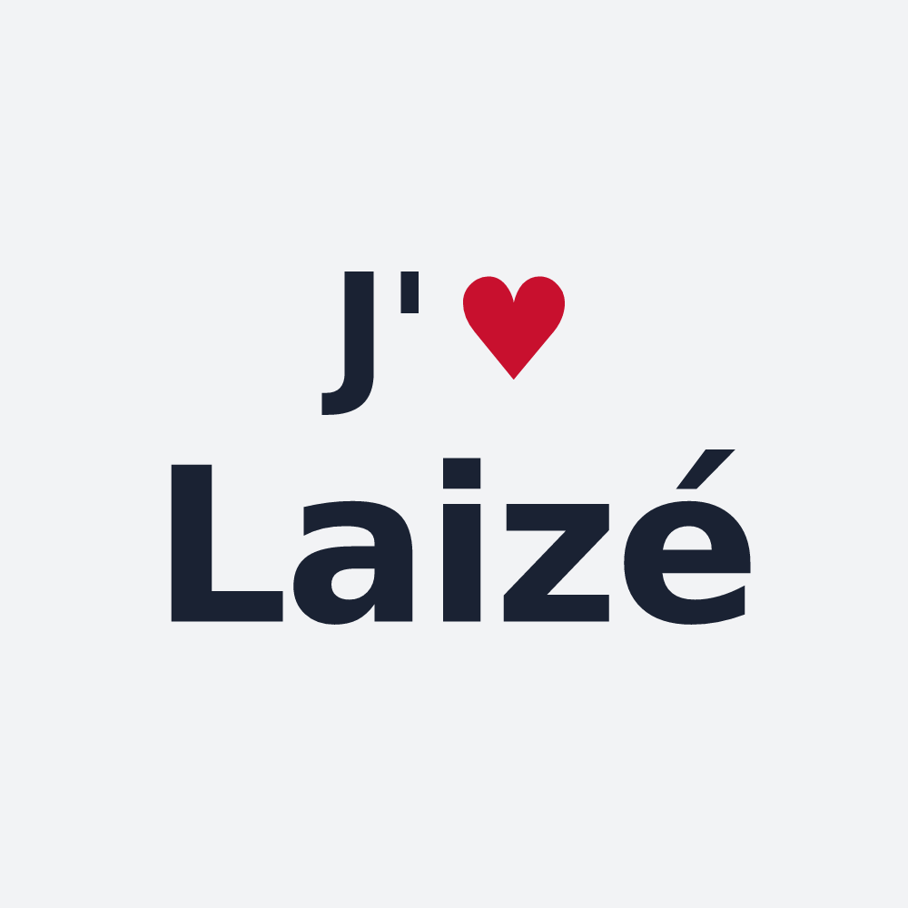 Poster personnalisé Laizé — design J'aime Laizé