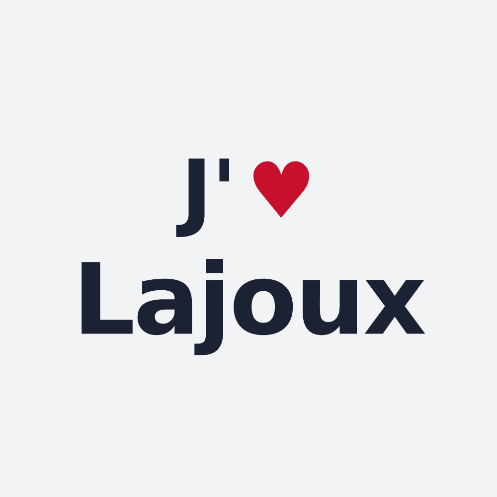 Poster personnalisé Lajoux — design J'aime Lajoux