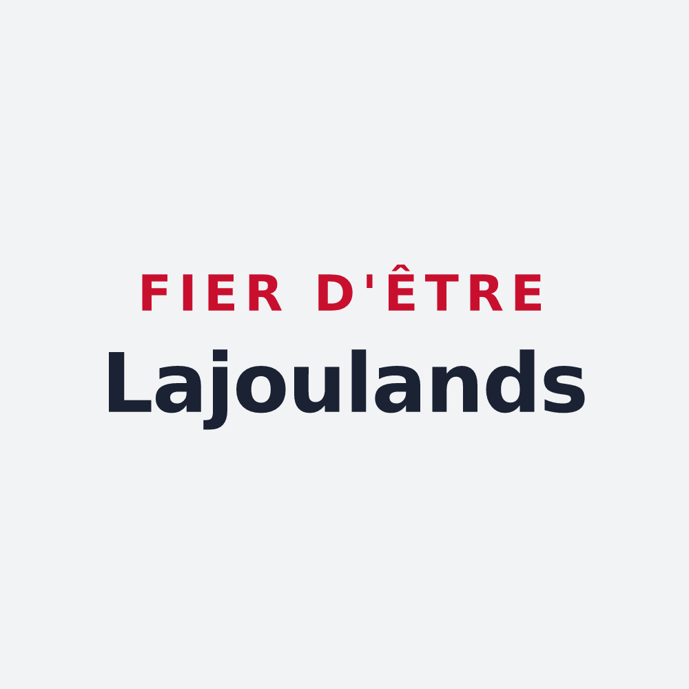 Poster « Fier d'être Lajoulands » — design pour Lajoux