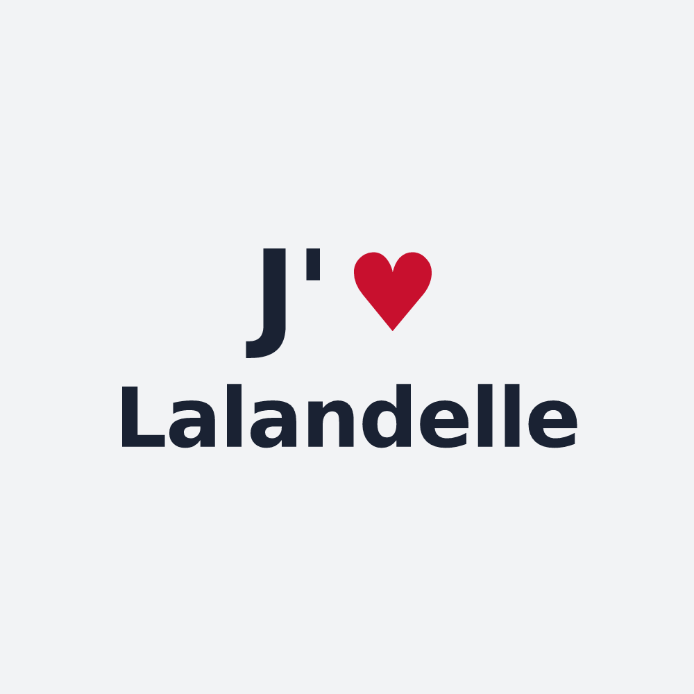 Poster personnalisé Lalandelle — design J'aime Lalandelle