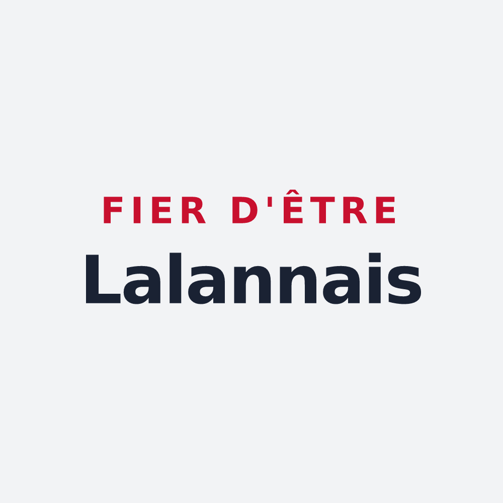 Poster « Fier d'être Lalannais » — design pour Lalanne