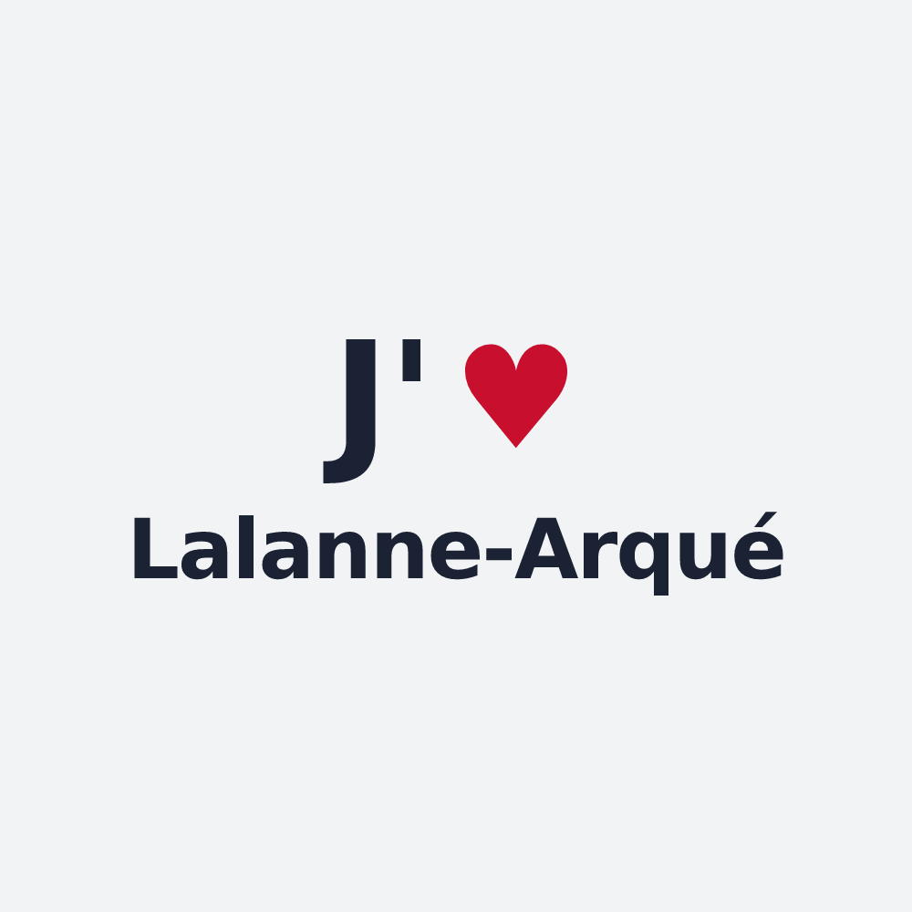 Poster personnalisé Lalanne-Arqué — design J'aime Lalanne-Arqué
