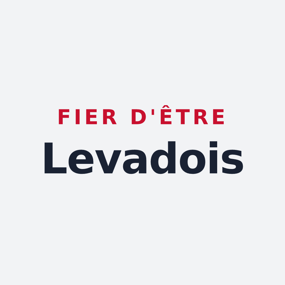Poster « Fier d'être Levadois » — design pour Lalevade-d'Ardèche