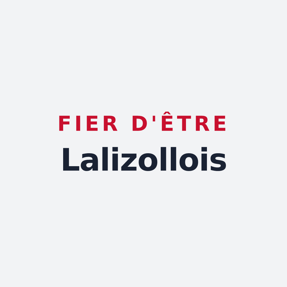 Poster « Fier d'être Lalizollois » — design pour Lalizolle