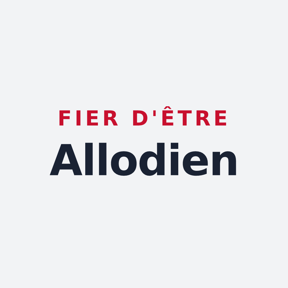 Poster « Fier d'être Allodien » — design pour Lalleu
