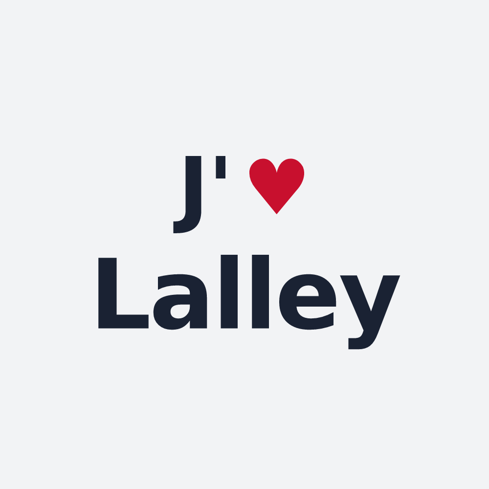 Poster personnalisé Lalley — design J'aime Lalley