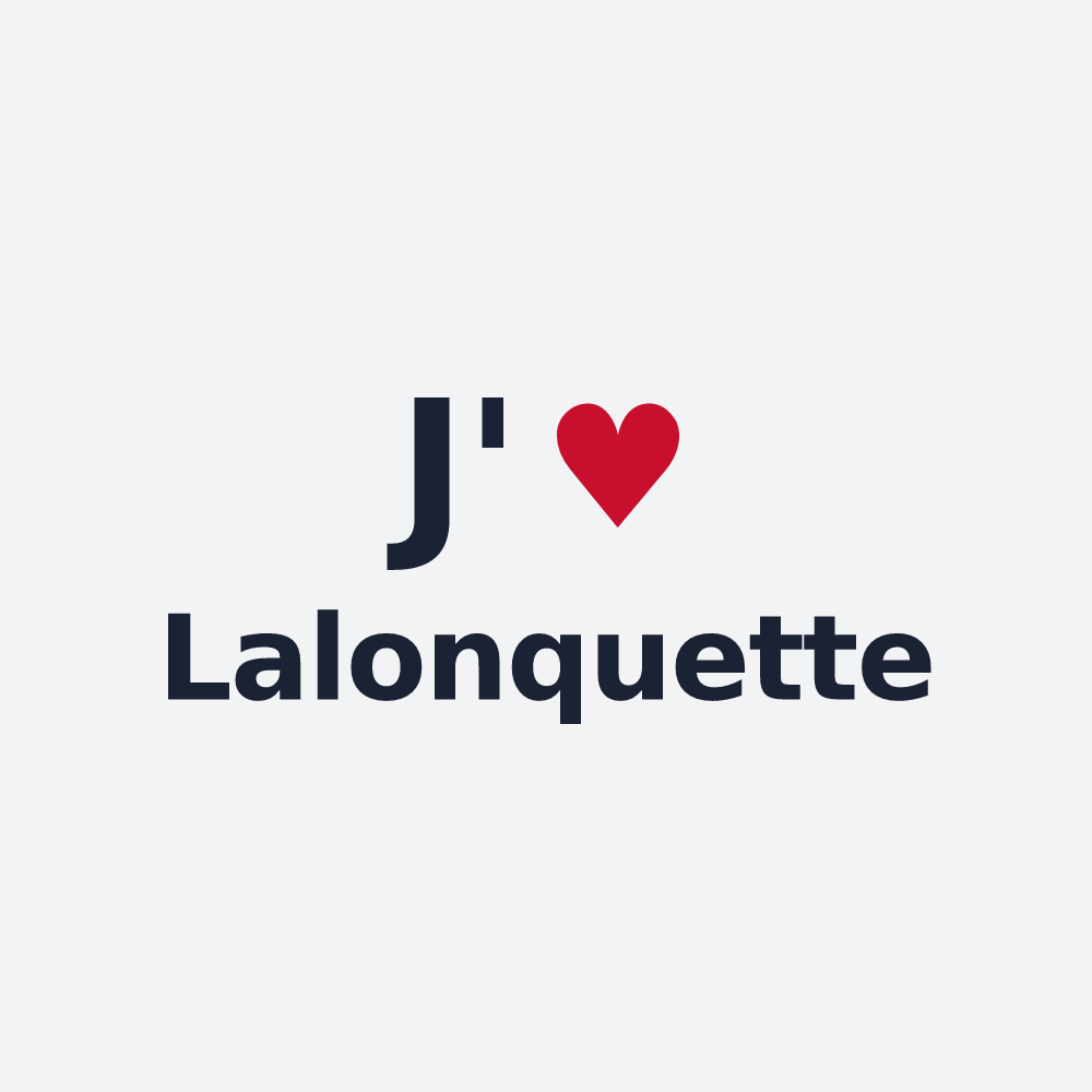Poster personnalisé Lalonquette — design J'aime Lalonquette