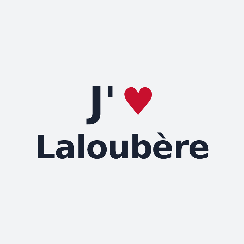 Poster personnalisé Laloubère — design J'aime Laloubère