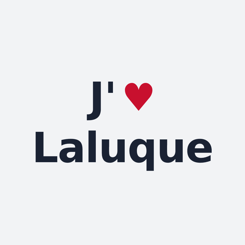 Poster personnalisé Laluque — design J'aime Laluque