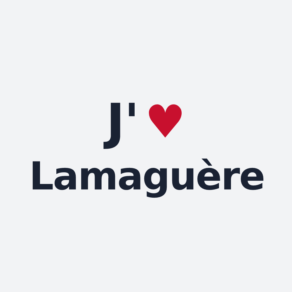 Poster personnalisé Lamaguère — design J'aime Lamaguère