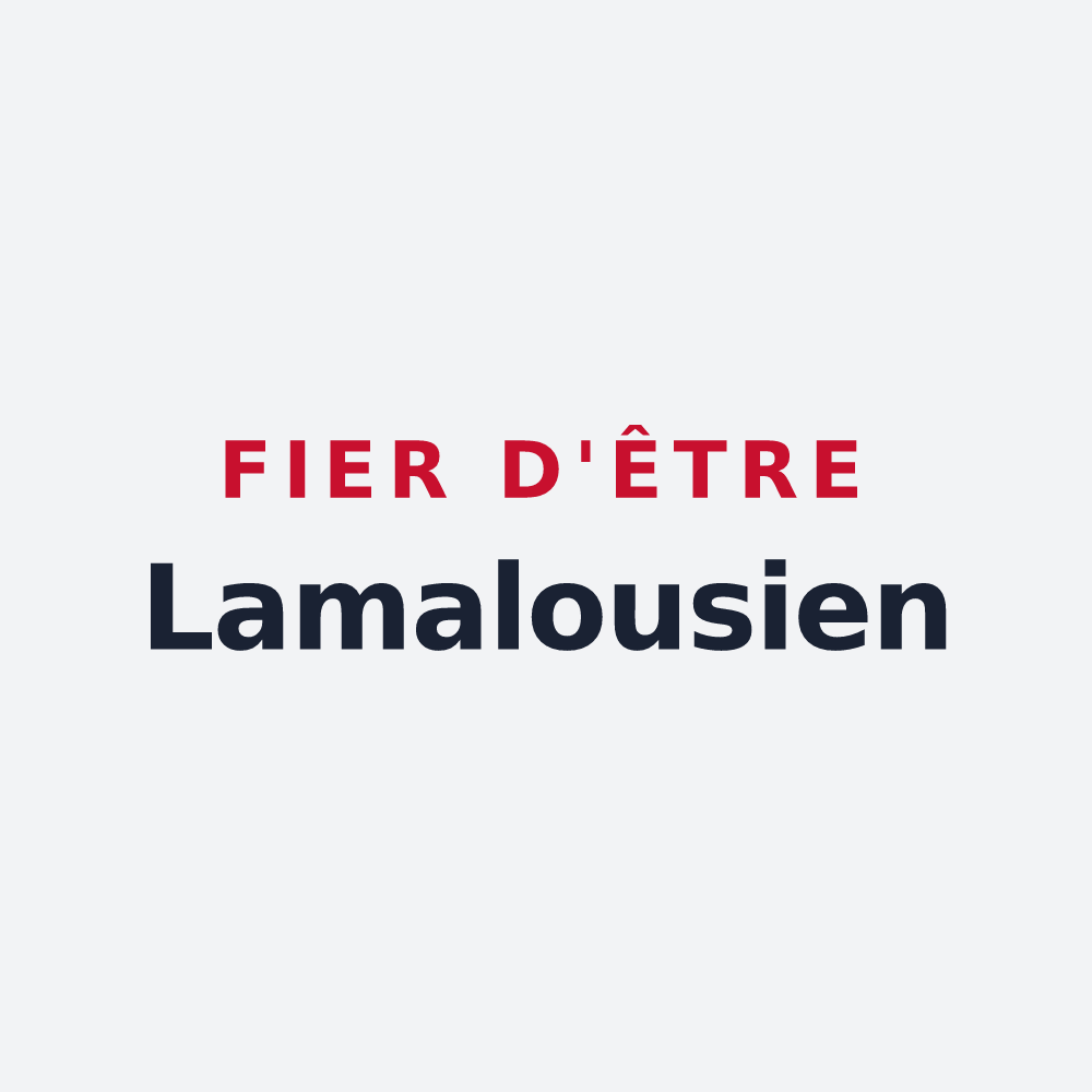 Poster « Fier d'être Lamalousien » — design pour Lamalou-les-Bains