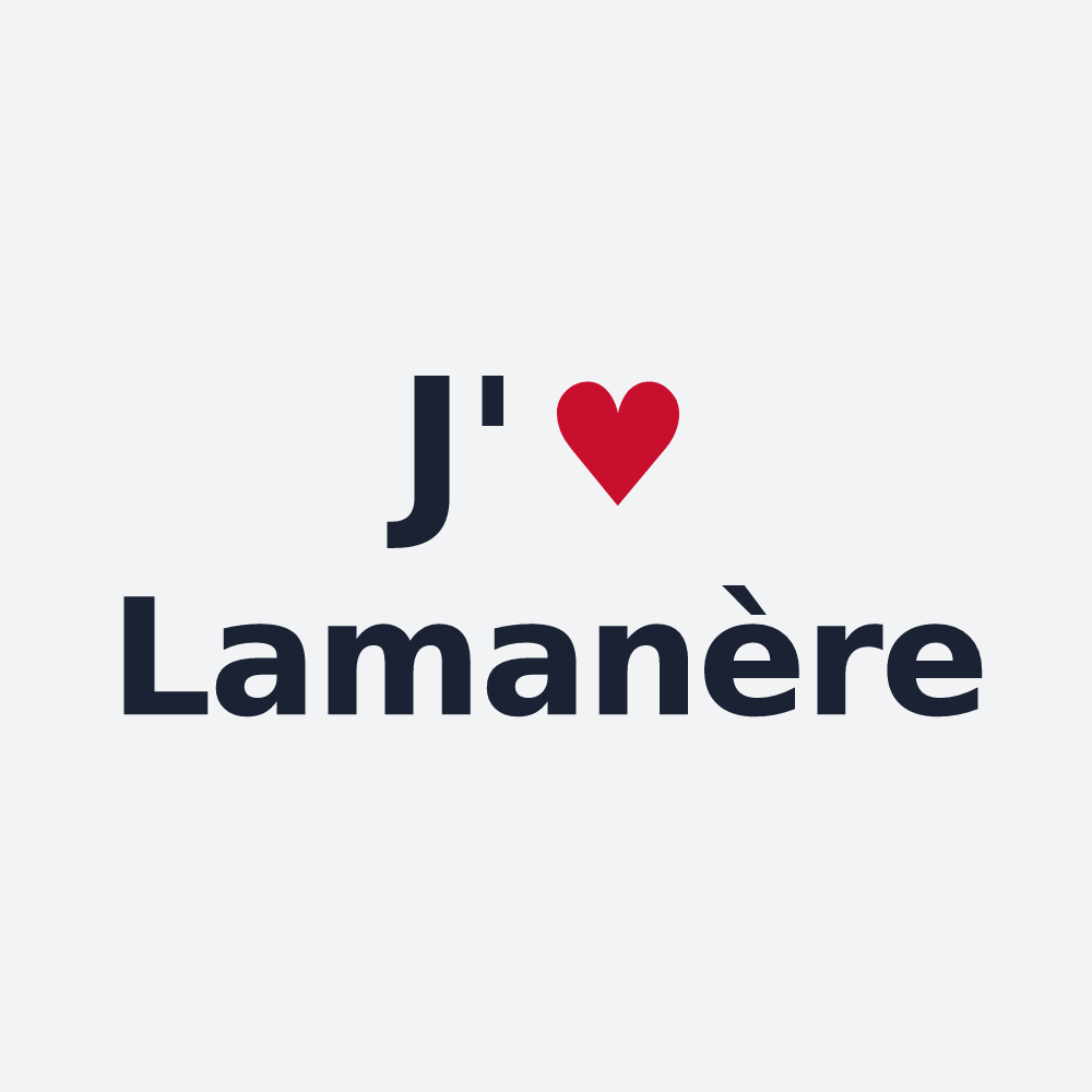 Poster personnalisé Lamanère — design J'aime Lamanère