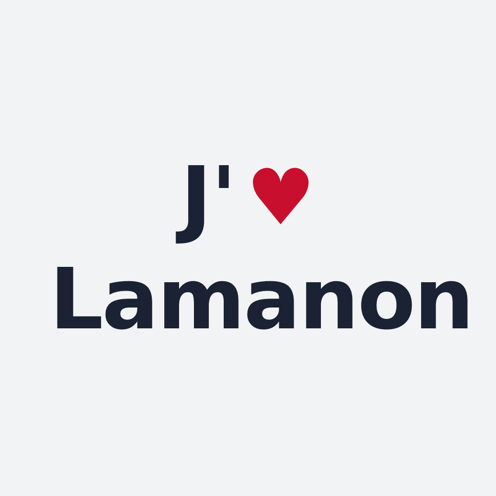 Poster personnalisé Lamanon — design J'aime Lamanon