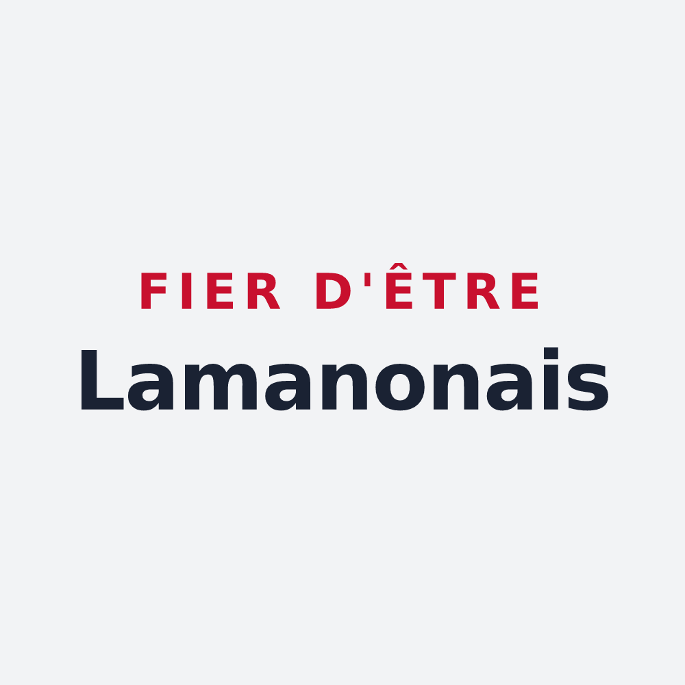 Poster « Fier d'être Lamanonais » — design pour Lamanon