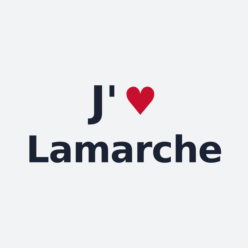 Poster personnalisé Lamarche — design J'aime Lamarche