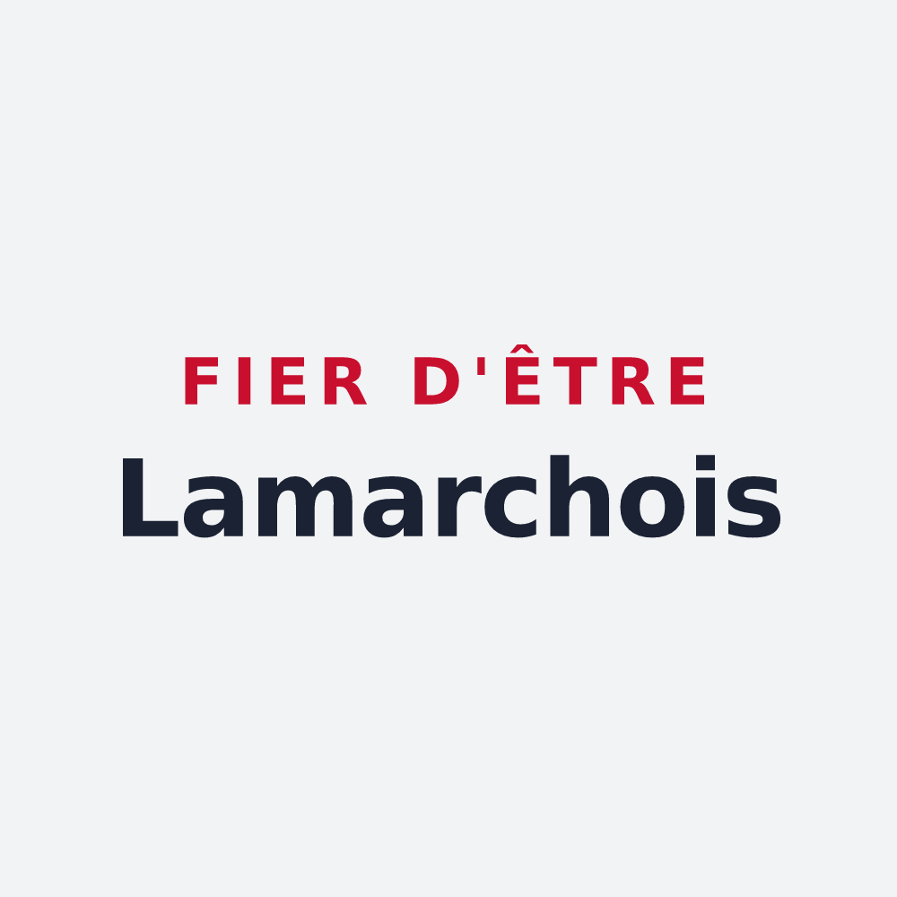 Poster « Fier d'être Lamarchois » — design pour Lamarche