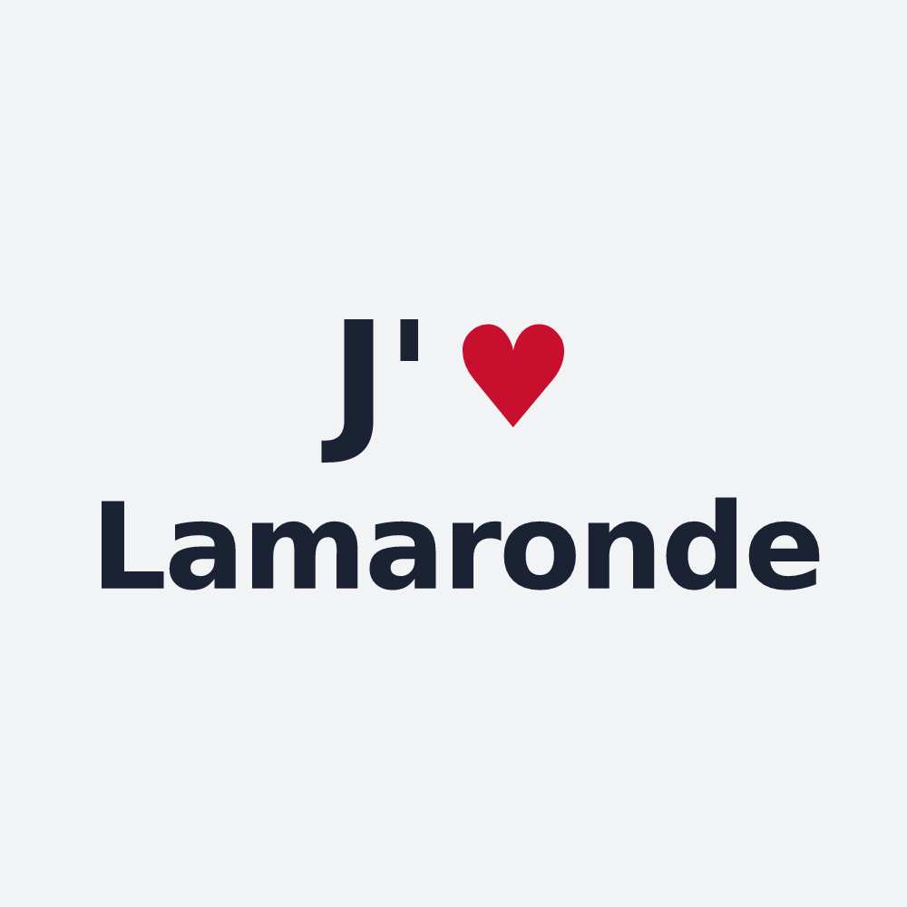 Poster personnalisé Lamaronde — design J'aime Lamaronde