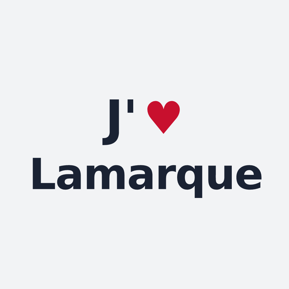 Poster personnalisé Lamarque — design J'aime Lamarque