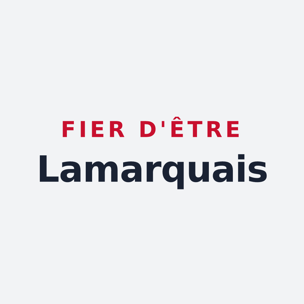 Poster « Fier d'être Lamarquais » — design pour Lamarque