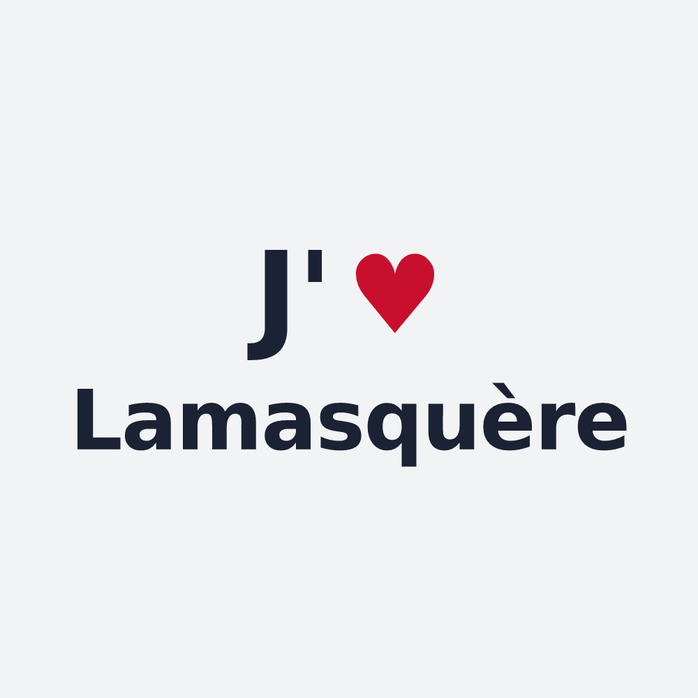 Poster personnalisé Lamasquère — design J'aime Lamasquère